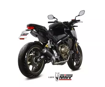 Sistema de escape completo MIVV MK3 Honda CB650R 19- acero inoxidable negro - H.072.SM3B