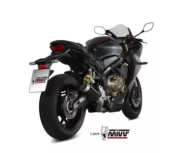 Sistema de escape completo MIVV MK3 Honda CB650R 19- aço inoxidável preto-2