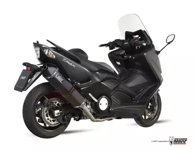 MIVV Speed Edge komplett kipufogórendszer Yamaha T-Max 530 12-16 fekete acél - karbon - 00.73.Y.037.LRB