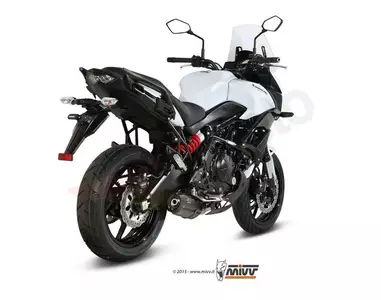 Compleet MIVV Suono uitlaatsysteem Kawasaki Versys 650 15- zwart staal - carbon - 00.73.K.041.L9