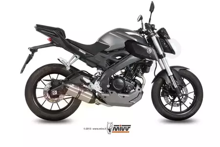 Komplette MIVV Suono Auspuffanlage Yamaha MT-125 YZF-R125 14-19 Edelstahl - Carbon - 00.73.Y.047.L7