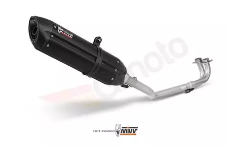 Compleet MIVV Suono uitlaatsysteem Yamaha T-Max 500 01-07 zwart staal - carbon - Y.018.L9