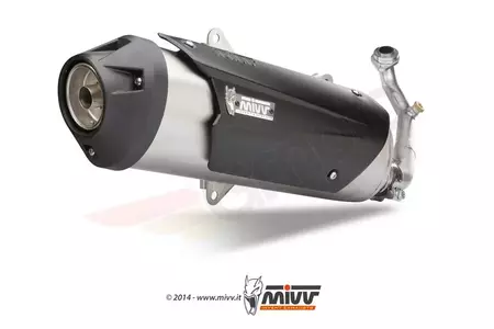 Komplet MIVV Urban-udstødningssystem Yamaha X-City 125 08-14 X-max 125 06-15 rustfrit stål - C.YA.0007.B