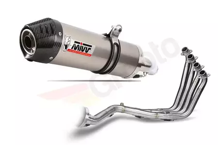 Sistema de escape completo MIVV oval Honda CB 650F 14-18 titanio - carbono - 00.73.H.055.L4C