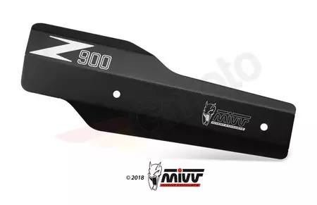 MIVV Hitzeschild Kawasaki Z900 17- schwarzer Edelstahl - -50.CR.037.0