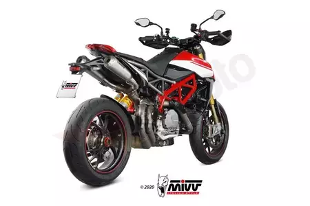 MIVV X-M1 dobbelt lyddæmper Ducati Hypermotard 950/SP 19- titanium - rustfrit stål - D.045.LC4T