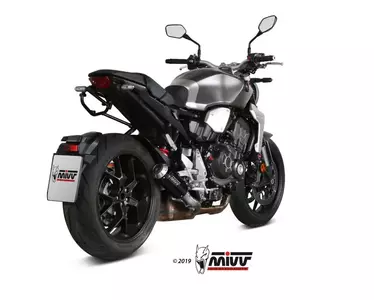 MIVV MK3 Honda CB1000R 18- melns tērauda īsais klusinātājs - H.068.LM3B