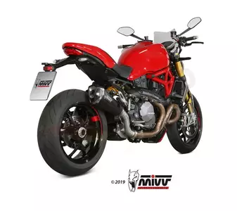 MIVV Delta Race Ducati Monster 821 14- acciaio nero - marmitta in carbonio-2