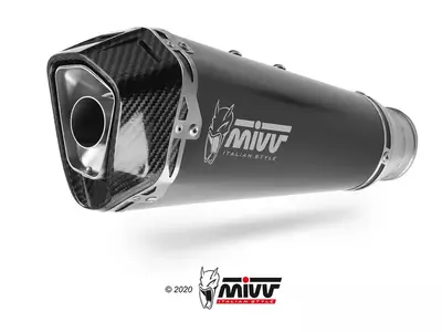 MIVV Delta Race Ducati Multistrada 1260 15-20 črni jekleni dušilec zvoka-3