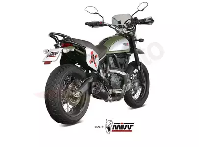 MIVV Delta Race Ducati Scrambler 800 15- carbono - silenciador em aço preto-3