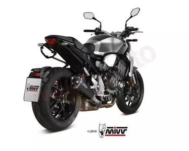 MIVV Delta Race Honda CB1000R 19- aço preto - silenciador de carbono-3