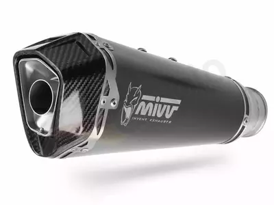 MIVV Delta Race Kawasaki Ninja 125 äänenvaimennin 19- musta teräs - hiilikuituinen-2