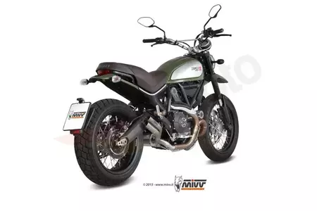 MIVV Double Gun Ducati Scrambler 800 15- titanium uitlaatdemper - 00.73.D.032.LDG