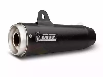 Ljuddämpare MiVV Ghibli Moto Guzzi V7 III 17- svart stål - rostfritt stål-3