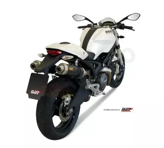 MIVV GP Double Ducati Monster 696 08-14 koolstof uitlaatdemper - 00.73.D.023.L2S