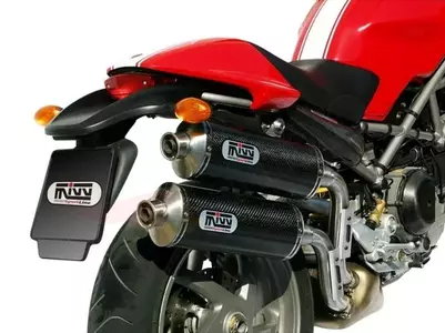 MIVV GP ljuddämpare Ducati Monster 800 04-08 kolfiber - D.011.L2S