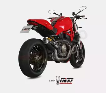 MIVV GP Pro Ducati Monster 1200 14-16 oglekļa - nerūsējošā tērauda klusinātājs - D.030.L2P