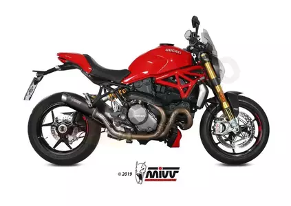 MIVV GP Pro Ducati Monster 821 14- zwart staal - RVS uitlaatdemper-2