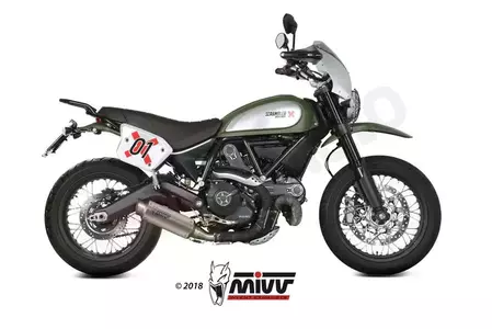 MIVV GP Pro Ducati Scrambler 800 15- titanium - lyddæmper i rustfrit stål - 00.73.D.035.L6P