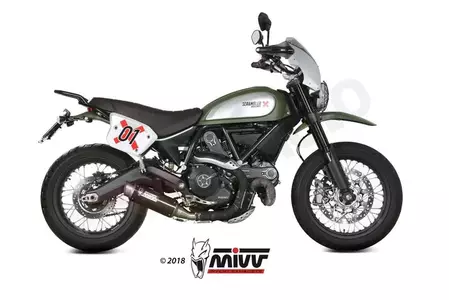Silencieux MIVV GP Pro carbone/casquette inox Ducati Scrambler 800 - D.035.L2P