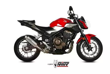 MIVV GP Pro muffler Honda CB500F 19- titan - oțel inoxidabil - 00.73.H.075.L6P
