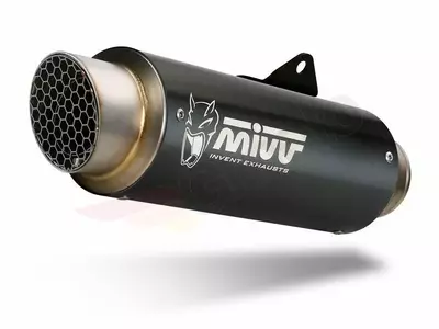MIVV GP Pro kipufogó Kawasaki Ninja 125 19 - fekete acél - rozsdamentes acél - 00.73.K.048.LXBP
