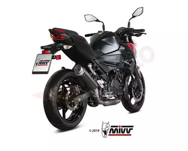 MIVV GP Pro kipufogó Kawasaki Ninja 400 18- Z300 15-19 fekete acél - rozsdamentes acél-2