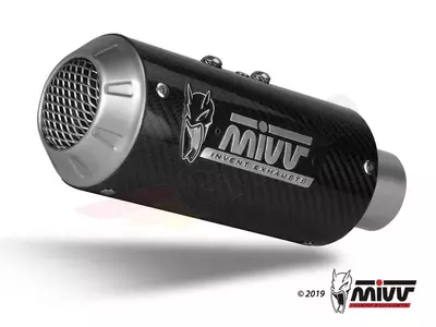 MIVV шумозаглушител MK3 Kawasaki ZX6R 636 19- въглерод - неръждаема стомана-3