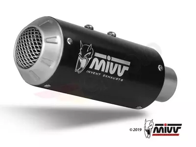 MIVV dušilec MK3 Yamaha MT-10 16- črno jeklo - nerjaveče jeklo - Y.057.LM3B