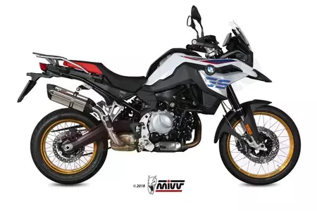 MIVV Suono uitlaat BMW F850GS 18- roestvrij staal - carbon - B.033.L7