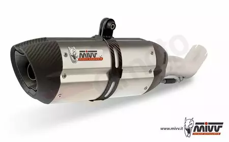 MIVV dušilec zvoka Suono Double Kawasaki Z 1000 14-20 iz nerjavečega jekla - ogljik - K.039.L7