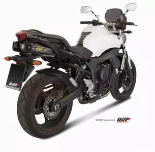 MIVV uitlaat Suono Double Yamaha FZ6 Fazer 600 04-09 roestvrij staal - carbon - 00.73.UY.015.L7