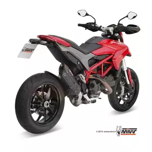 MIVV Suono silenciador Ducati Hypermotard 821 13-16 acero negro - carbono - 00.73.D.029.L9
