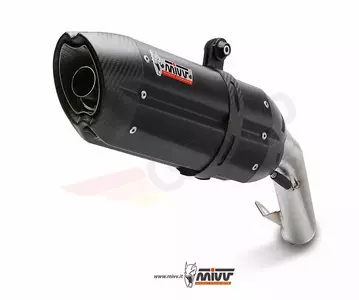 MIVV Suono шумозаглушител Ducati Monster 696 08-14 черна стомана - карбон - D.023.L9