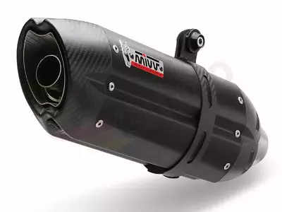 MIVV Suono Schalldämpfer Ducati Monster 821 15- schwarzer Stahl - Carbon - 00.73.D.030.L9