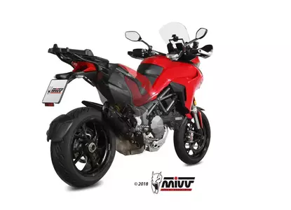 MIVV Suono шумозаглушител Ducati Multistrada 1260 15-20 неръждаема стомана - черна стомана - D.034.L9