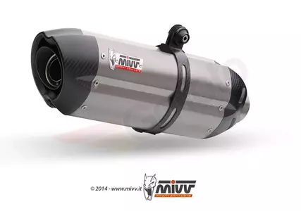 MIVV Suono trokšņa slāpētājs Kawasaki Z 750 07-12 titāna - karbonizēts - 00.73.K.018.L8