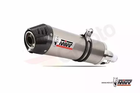 MIVV Doble silenciador oval Honda XL1000 Varadero 03-11 titanio - carbono - 00.73.H.036.LNC