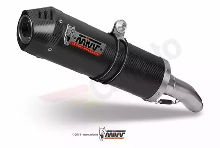 MIVV Kaksinkertainen soikea äänenvaimennin Kawasaki ZZR1400 08-11 hiili - K.027.LEC