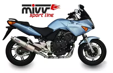 MIVV ovale uitlaatdemper Honda CBF 600 04-10 roestvrij staal - 00.73.H.026.LX1