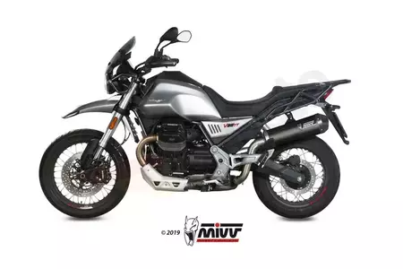 MIVV οβάλ σιγαστήρας Moto Guzzi V85TT 19-20 άνθρακα - M.013.LEC