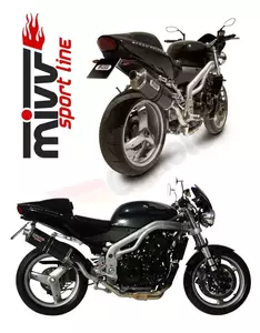 Silencieux MIVV Oval Classic carbone Triumph Speed Triple 955 I - 00.73.AT.003.LE
