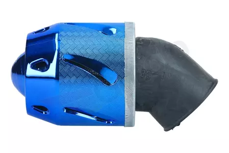 Tuning filter zraka 32-35 mm 45 stupnjeva plavi Power Force-3