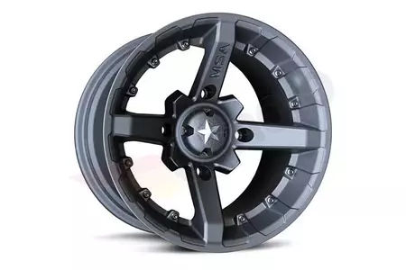 Jante 14x7 noire plate Utility M23 MSA Wheels noir - M23-04710