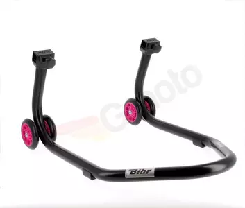 Hátsó motorkerékpár-emelő fekete/rózsaszín V-adapter-1