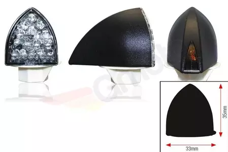 Kierunkowskaz LED czarny - A10-50020