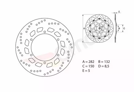 Brembo bremžu disks 68B407D0 priekšējais/ aizmugurējais - 68B407D0