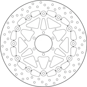Полуплаващ спирачен диск Brembo 78B40888 - 78B40888