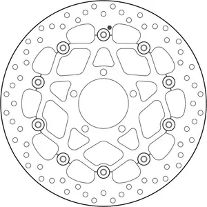 Poluplivajući kočioni disk Brembo 78B408B5 prednji - 78B408B5
