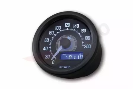 LSL Daytona Velona Speedometer Black - 361-522